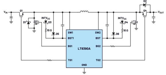 如何使用GaNFET設(shè)計(jì)四開關(guān)降壓－升壓DC－DC轉(zhuǎn)換器？